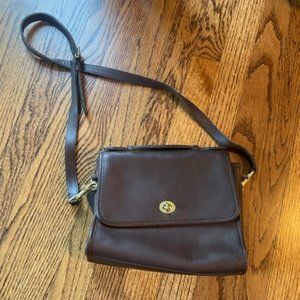 Coach Vintage Court Top Handle Satchel Brown